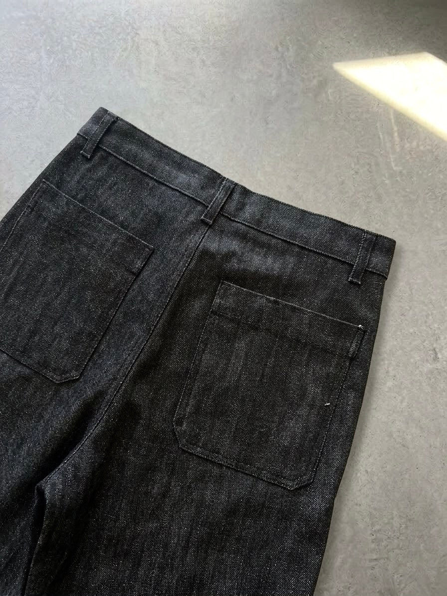 Jeans raw denim neri