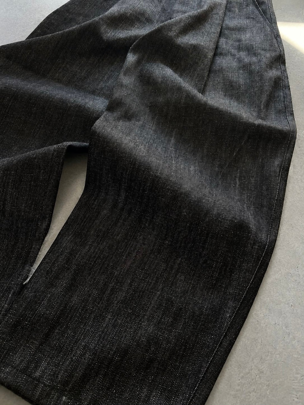 Jeans raw denim neri