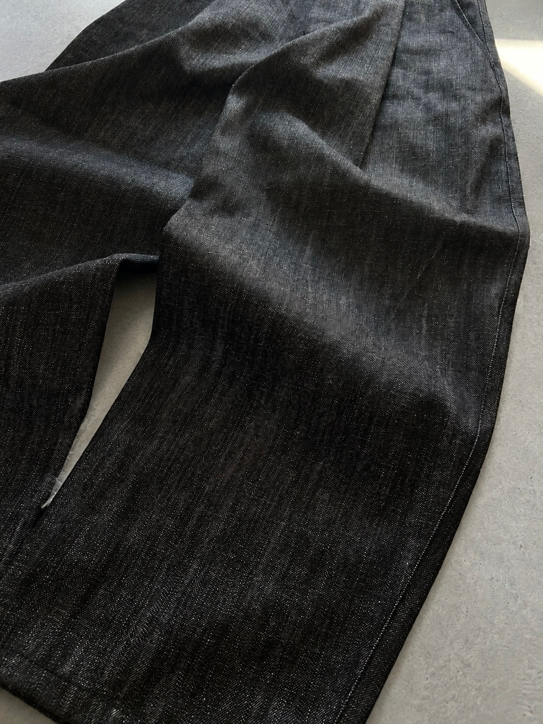 Jeans raw denim neri