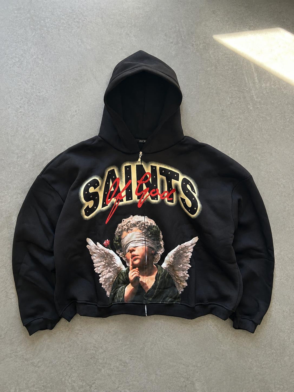 Felpa zip Saints of God nera