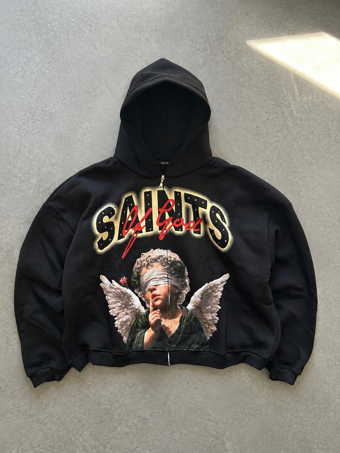 Felpa zip Saints of God nera