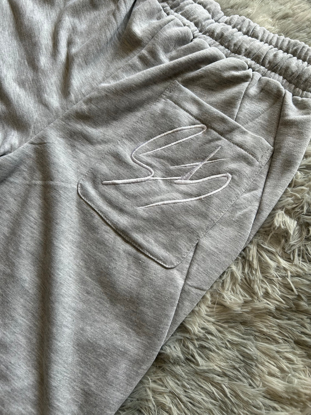 Shorts fit wide grigio chiaro