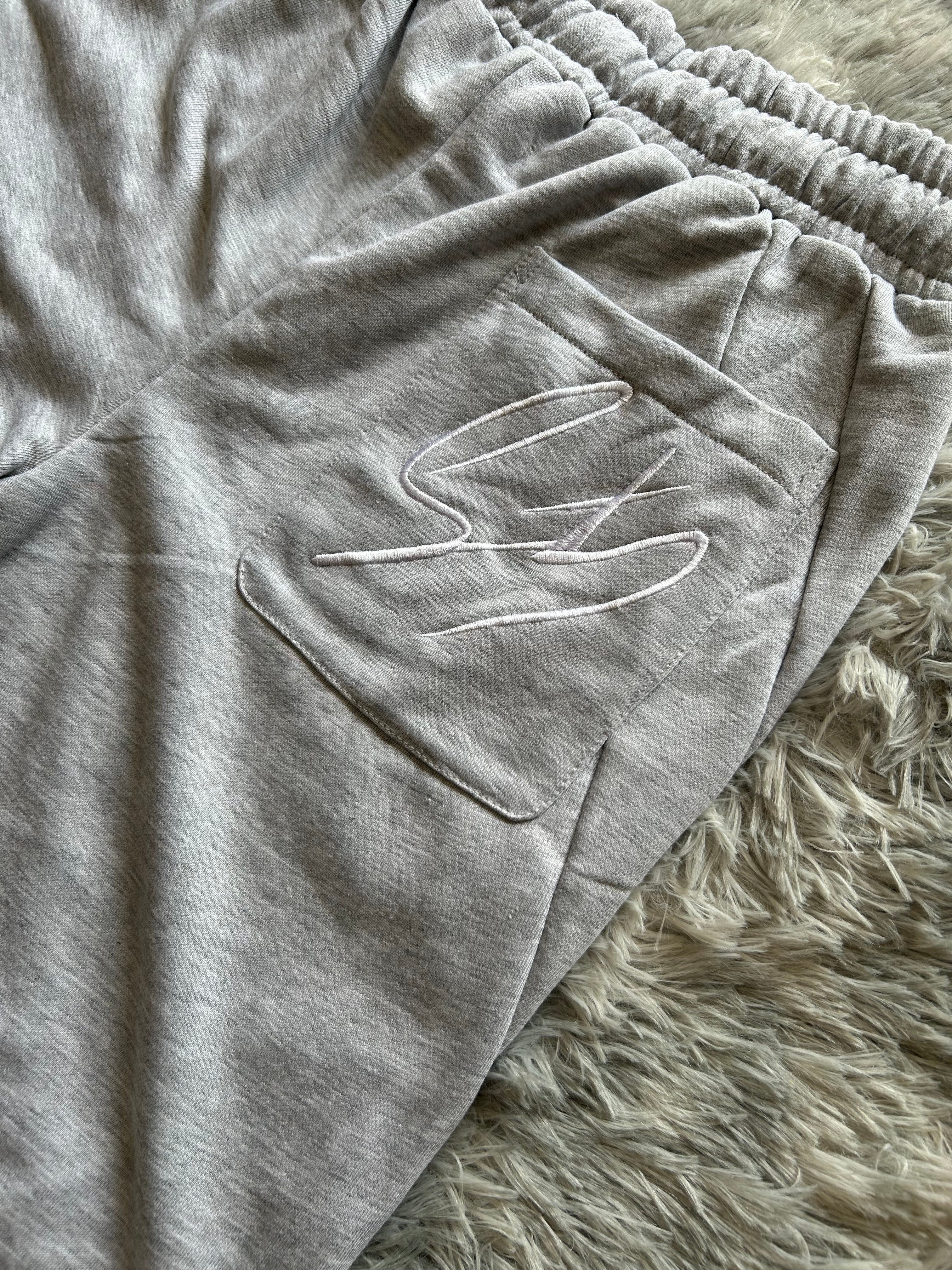 Shorts fit wide grigio chiaro