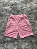 Shorts fit wide rosa pastello